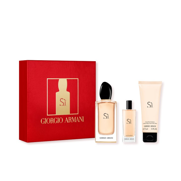 Schiereiland markeerstift pop Giorgio Armani Sì Eau de Parfum Gift Set Capacity 100ML